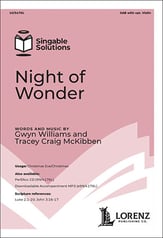 Night of Wonder SAB choral sheet music cover